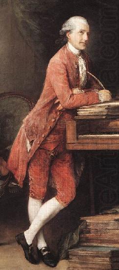 Thomas Gainsborough Portrait of Johann Christian Fischer china oil painting image